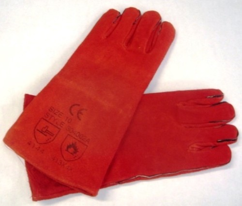 Gl1 red leather gauntlets - gl1,