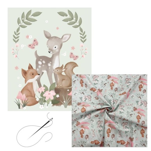 Sweet woodland fabric - sweet, cotton