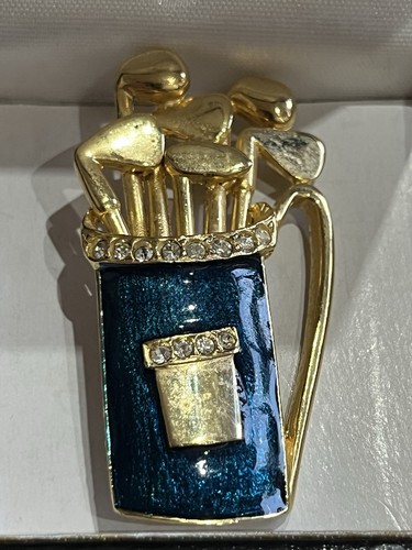 Green sardi golf brooch - sardi,
