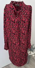 BIBA Red Leopard Print