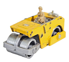 Matchbox Lesney Aveling Barford Yellow Road Roller With Driver Figure Diecast.