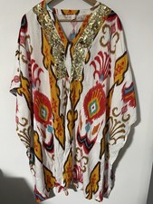 Boho Kaftan Tunic Top Sequin