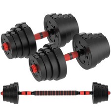 10-20KG Dumbbells Set Pair of Gym Weights Includes Barbell Bicep Tricep Training