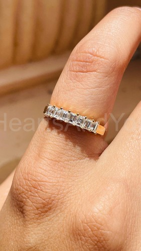 2ct emerald cut simulated - 2ct,