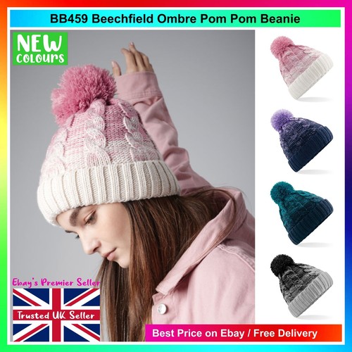 Beechfield bobble hat ombre - beechfield,