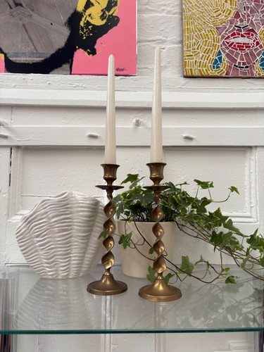 Vintage mcm pair brass - vintage,
