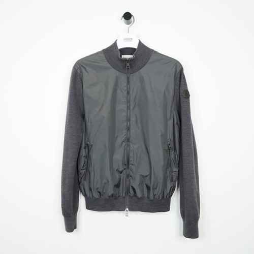Moncler grey knitted nylon - moncler,