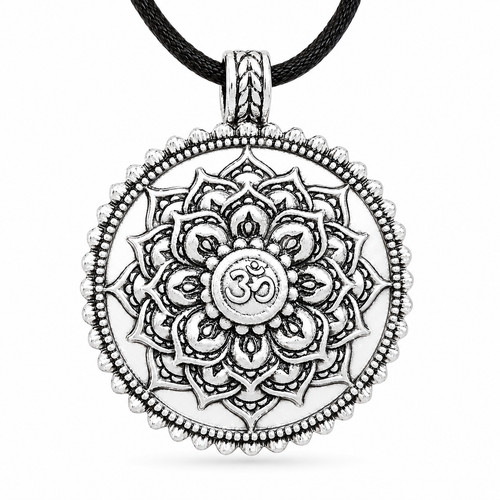 Lotus mandala pendant - lotus,