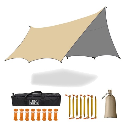 Large waterproof camping tarp - large,