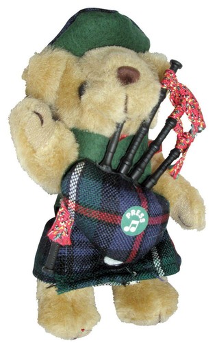 Mackenzie tartan musical teddy - tartan,