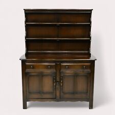Ercol Welsh Dresser 2 Drawers 2 Cupboards Shelving  1970s Dark FREE UK Delivery