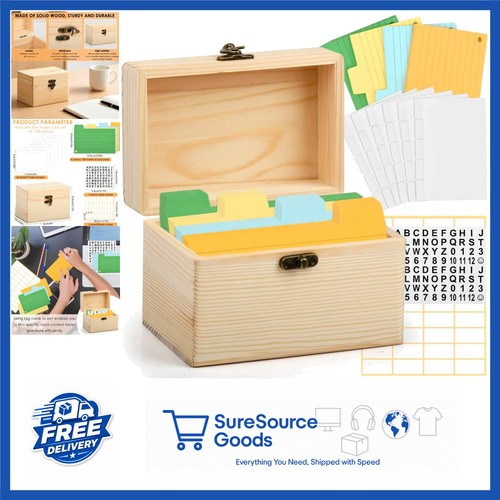 Wooden recipe card - wooden, with