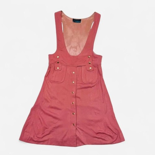 Vintage 60s pink pinafore - pink,