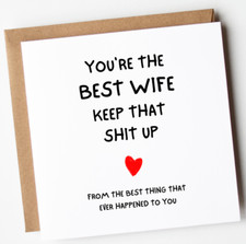 Funny Card For Wife Birthday