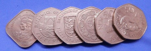 Fifty pence 50p large - fifty,