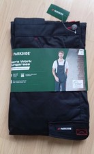 Parkside Men’s Work Dungarees - Black, Grey, Blue, Green Size 38, 40, 42 Cotton