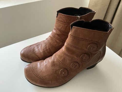 Women tan leather boots by - tan,