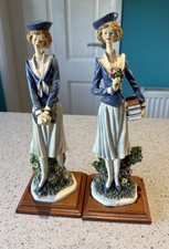 Two Young Ladies Resin