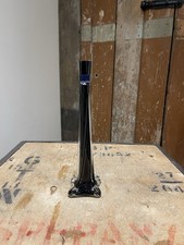 Vintage Leonardo Black Twisted Glass Vase Bud Vase German Glass Giftware