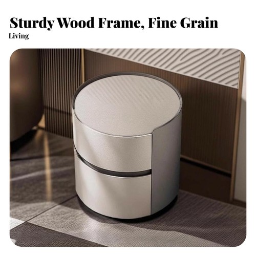 Round drawer end table - round,