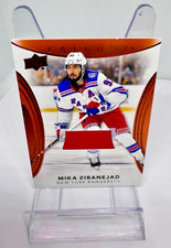 Mika Zibanejad #80 NY Rangers With Game Used Memorabilia Upper Deck Trilogy Card