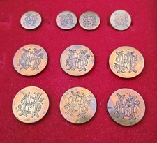 North Shropshire Hunt Buttons. Hounds. Hunting. Fox.