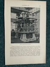 Coal Mining, Reidler Vertical Air Compressor, Old Print