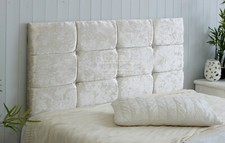CRUSH VELVET CUBE  HEADBOARD