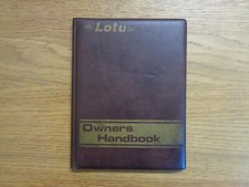 Lotus Elite 2.2 Owners Handbook/Manual and Wallet