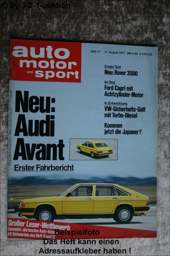 Ams auto motor sport - auto, 17/77