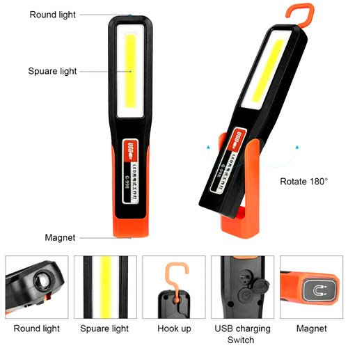 Cob led cordless magnetic - 2x,