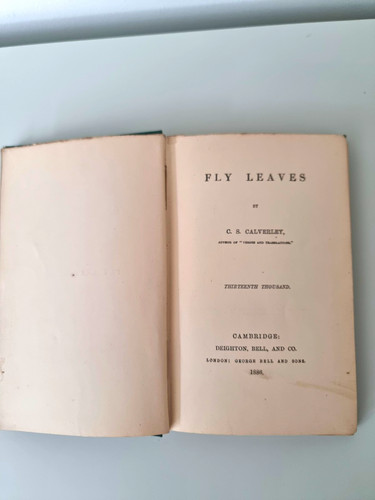 Antique 1886 fly leaves c - fly, by