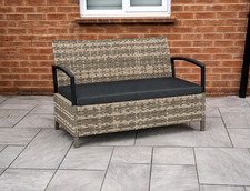 Rattan Storage Bench Outdoor