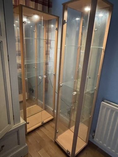 Glass display cabinets with - display,