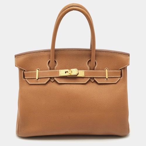 Hermes gold togo leather - hermes,