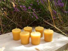 votive candles 100% pure Beeswax - straight from the bees, natural scent
