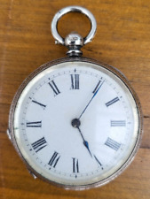 ANTIQUE STERLING SILVER LADIES POCKET WATCH - LEOPOLD BESSIRE - 1883 BIRMINGHAM
