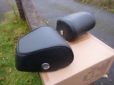 ROVER P5B front ET headrests in ebony leather.  Vgc.
