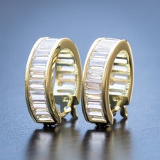 Iced Baguette 14K Gold Plated