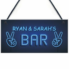 Novelty Bar Personalised Sign Decor For Home Bar Man Cave Garden Decor Gifts