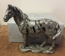 Silver Colour Standing Horse