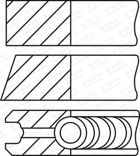 Piston ring set - , 08-432000-00