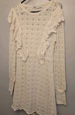 Women's White Lace Lined Dress