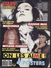 French STARS Magazine, # 23, 1989. MADONNA. Includes Giant Posters. Free p&p