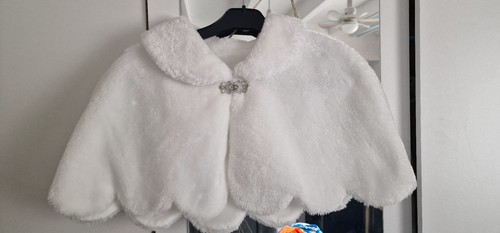 White faux fur bridal - white,