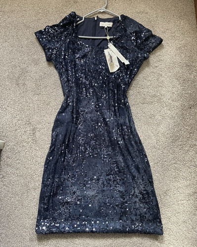 Damsel dress navy sequin - damsel, in