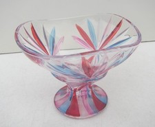 Due Zeta Venezia Italy Coloured Art Glass Bon Bon Sweet Dish