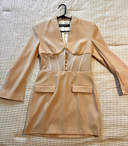 Zara women beige solid - women’s,