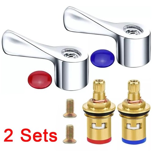 2sets faucet handle and - faucet, turn