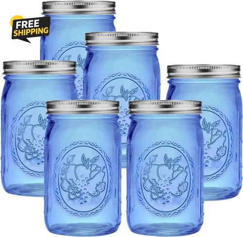 Blue wide mouth - wide, 32